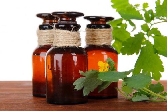 Aceite de celidonia para hongos en las uñas.
